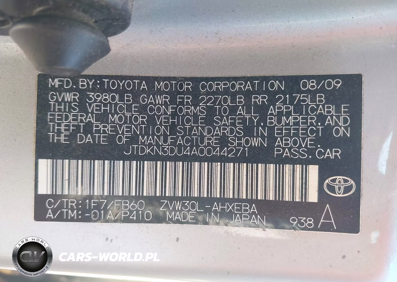 2010 Toyota Prius Ii VIN:JTDKN3DU4A0044271 - 9