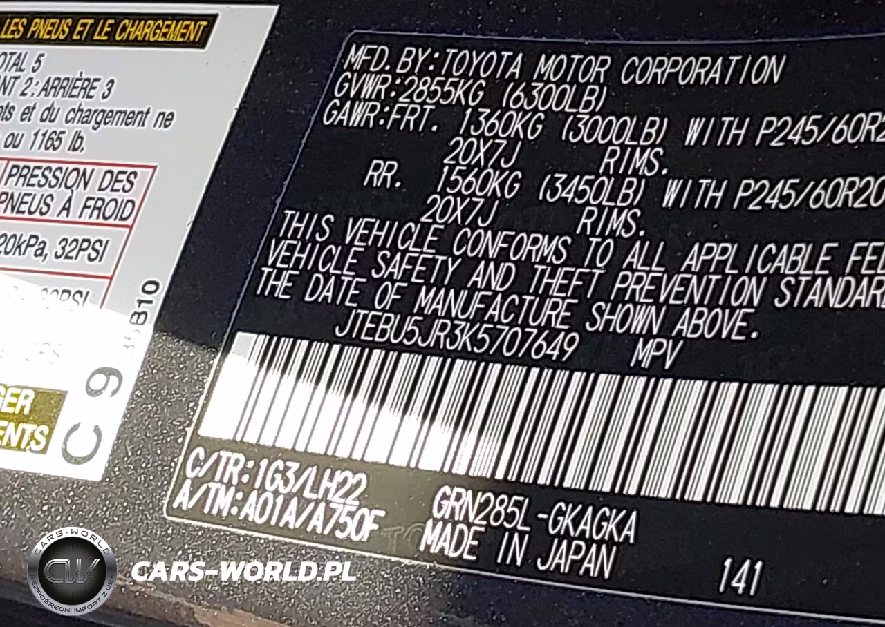 2019 Toyota 4Runner Limited Nightshade VIN:JTEBU5JR3K5707649 - 9