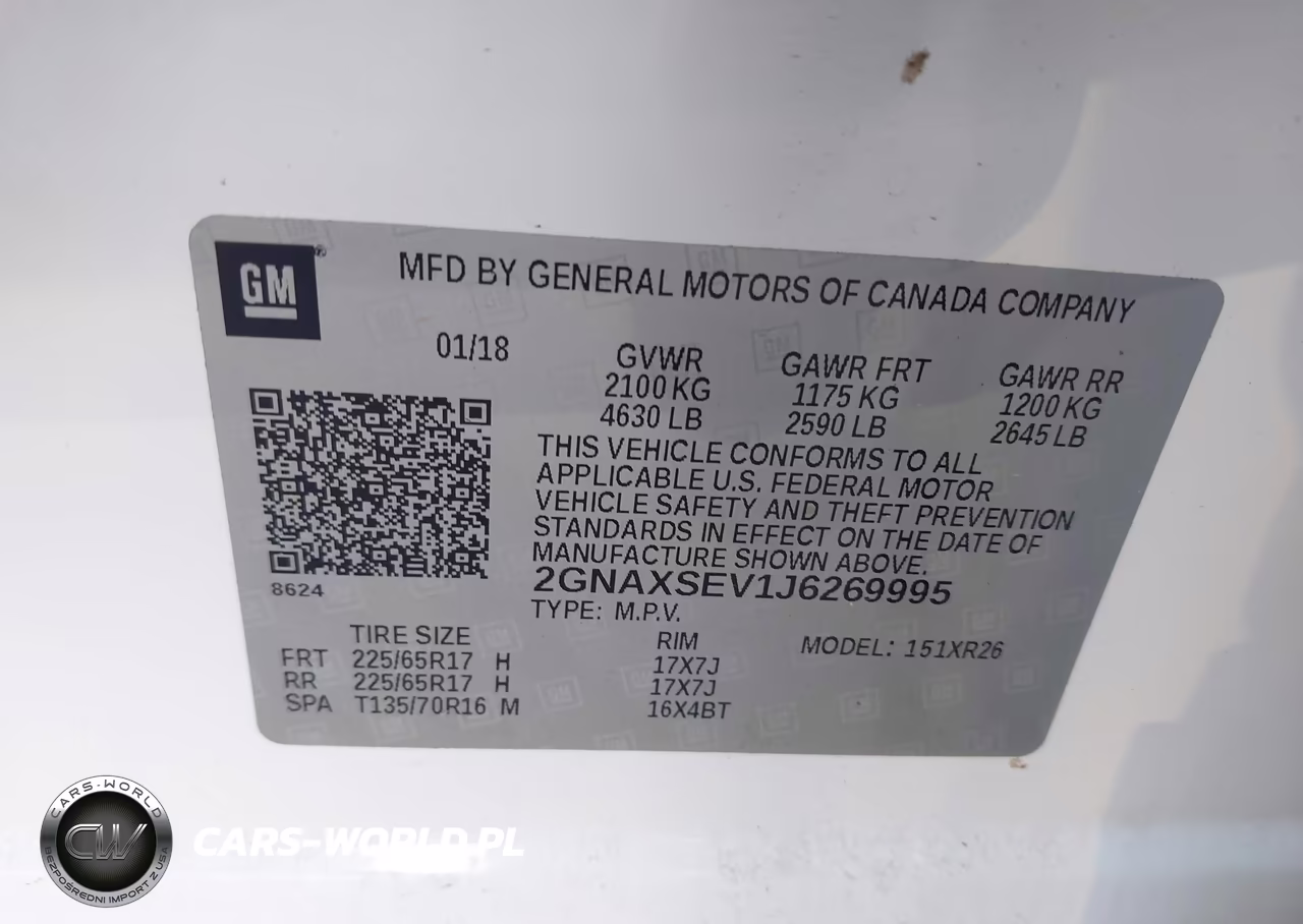 2018 Chevrolet Equinox Lt VIN:2GNAXSEV1J6269995 - 9