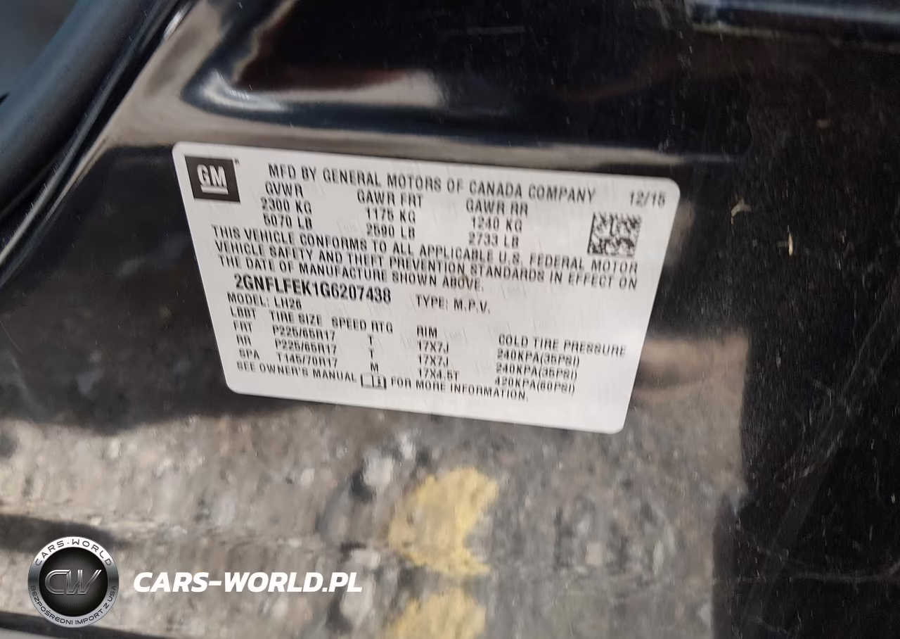2016 Chevrolet Equinox Lt VIN:2GNFLFEK1G6207438 - 9