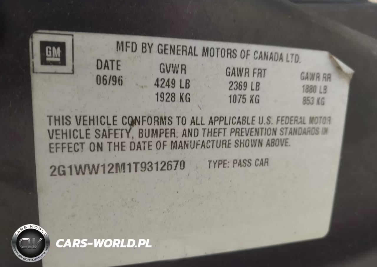 1996 Chevrolet Monte Carlo Ls VIN:2G1WW12M1T9312670 - 9