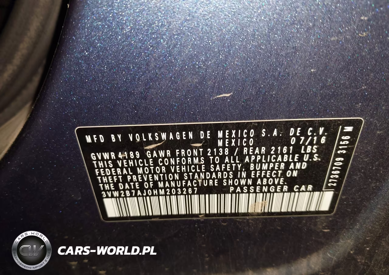 2017 Volkswagen Jetta 1.4T S VIN:3VW2B7AJ0HM203267 - 9