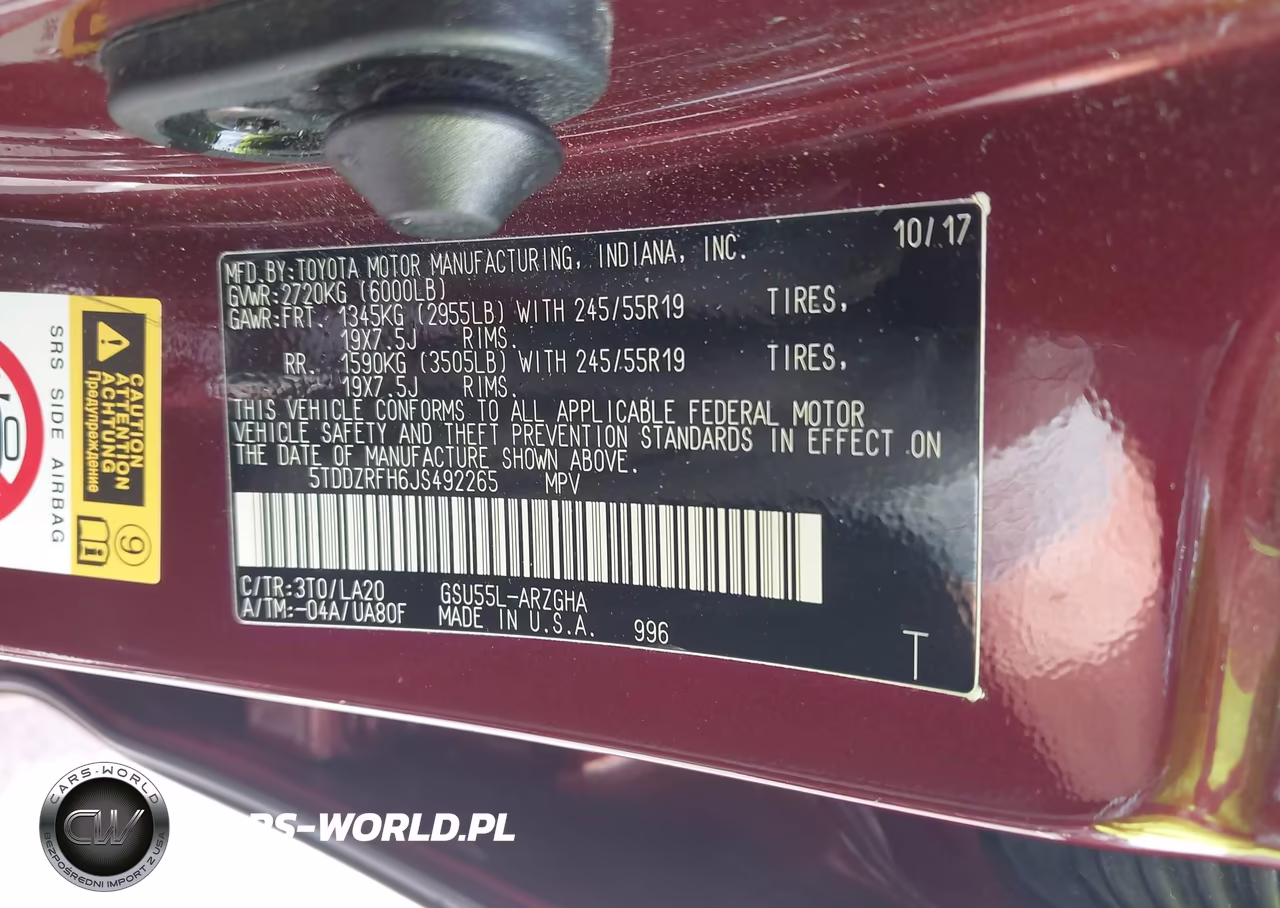 2018 Toyota Highlander Limited VIN:5TDDZRFH6JS492265 - 9