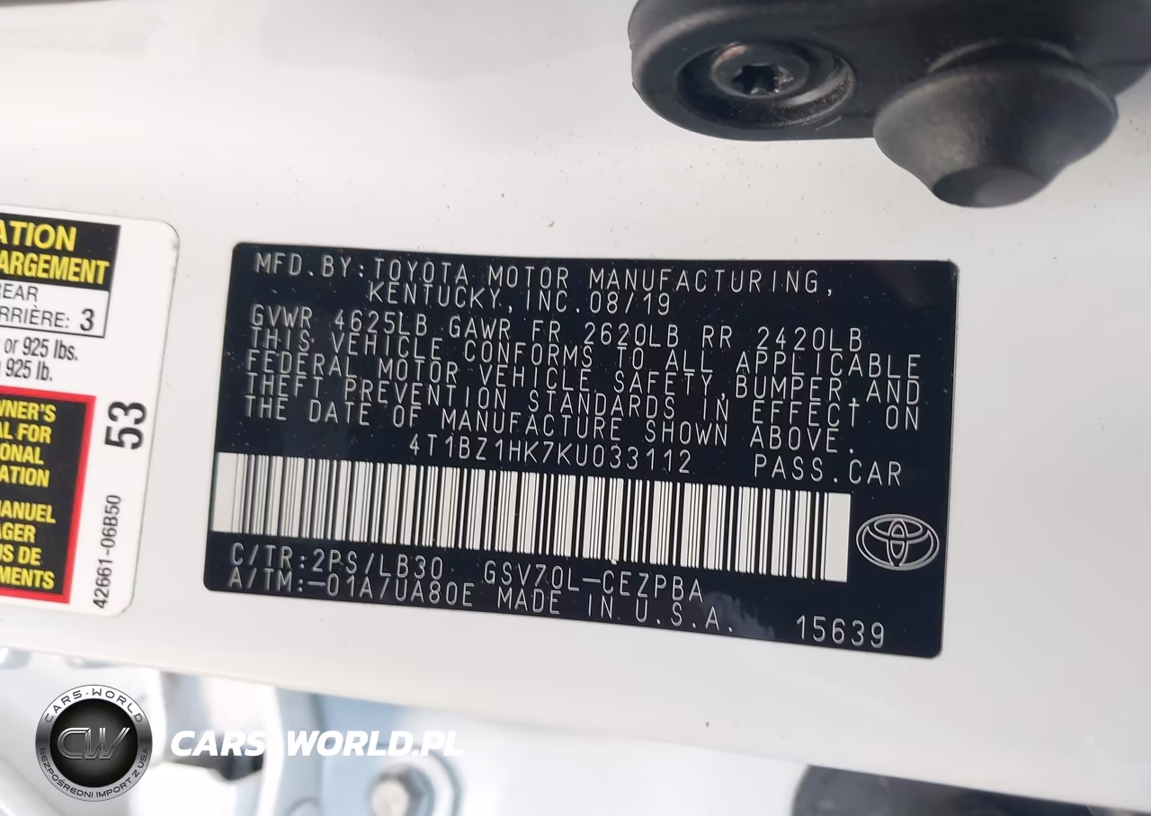 2019 Toyota Camry Xse V6 VIN:4T1BZ1HK7KU033112 - 9