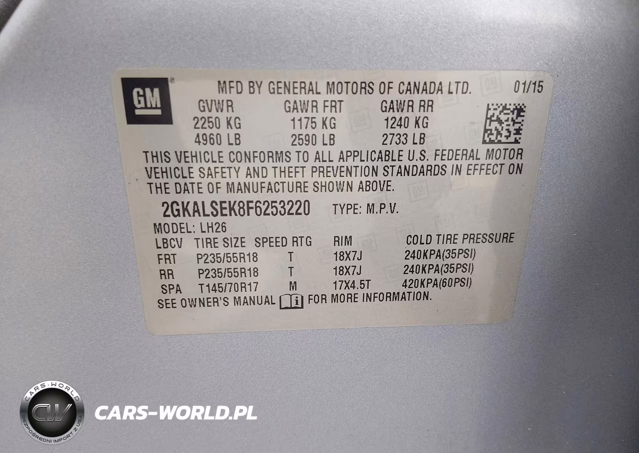 2015 GMC Terrain Slt-1 VIN:2GKALSEK8F6253220 - 9