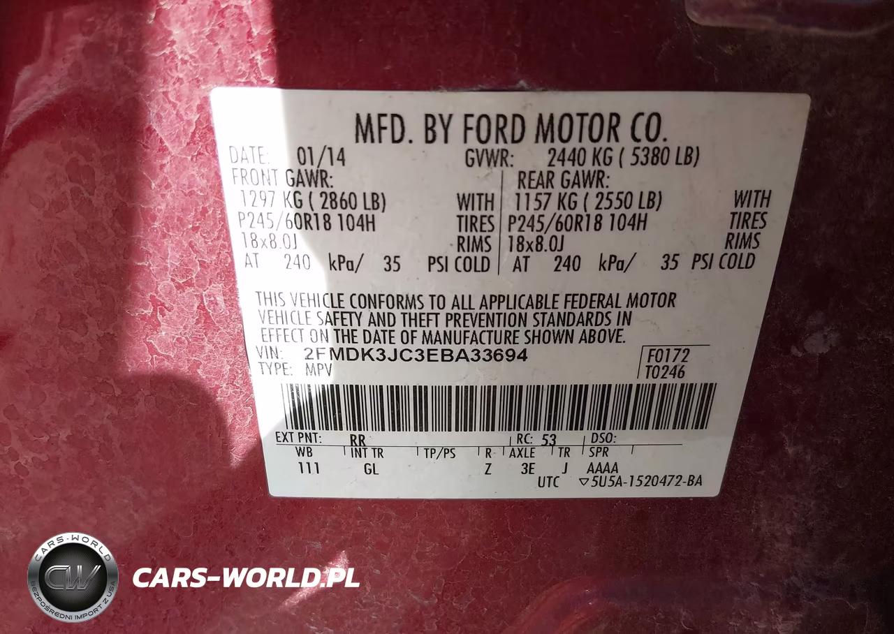 2014 Ford Edge Sel VIN:2FMDK3JC3EBA33694 - 9