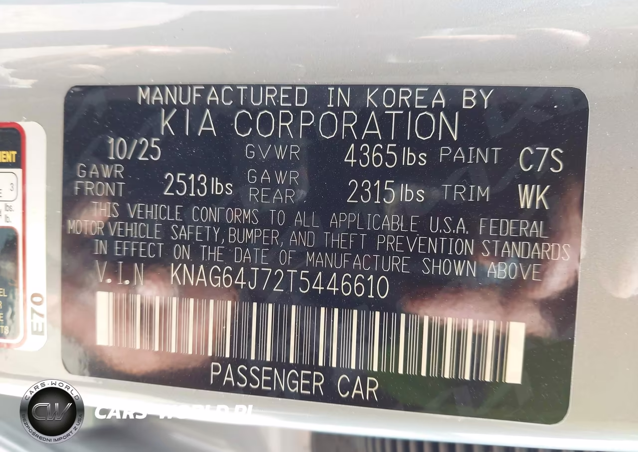 2026 Kia K5 Gt-Line Fwd VIN:KNAG64J72T5446610 - 9