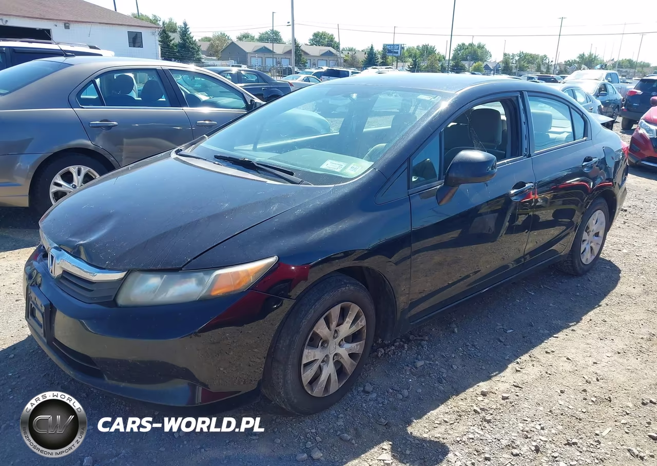 2012 Honda Civic Lx VIN:2HGFB2F55CH335792 - 2