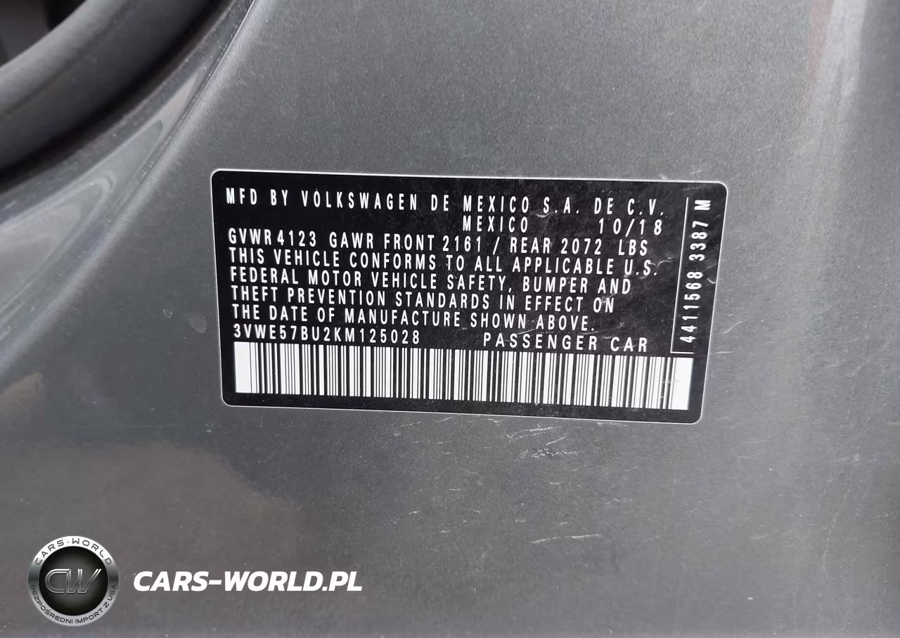 2019 Volkswagen Jetta 1.4T Sel VIN:3VWE57BU2KM125028 - 9