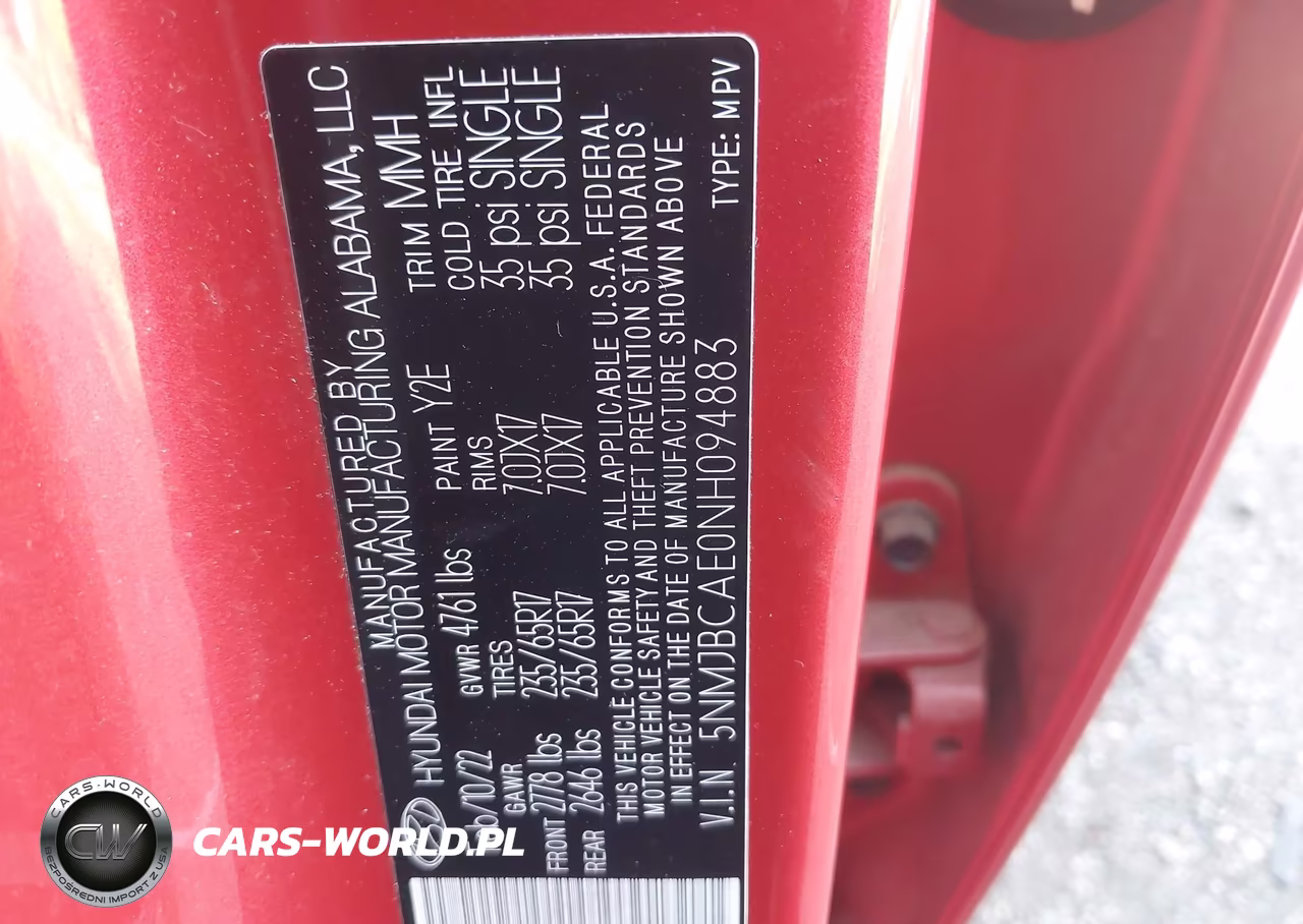 2022 Hyundai Tucson Sel VIN:5NMJBCAE0NH094883 - 9