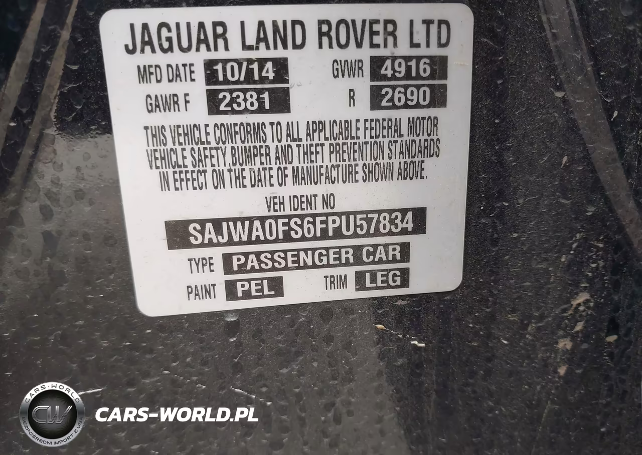 2015 Jaguar Xf 2.0T Premium VIN:SAJWA0FS6FPU57834 - 9