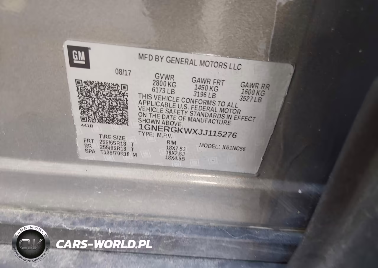 2018 Chevrolet Traverse 1Lt VIN:1GNERGKWXJJ115276 - 9