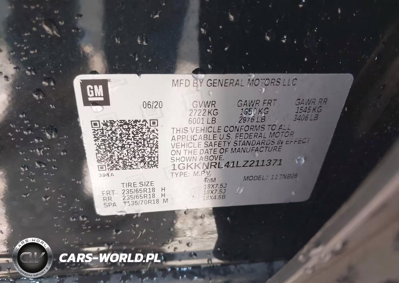 2020 GMC Acadia Fwd Sle VIN:1GKKNRL41LZ211371 - 9