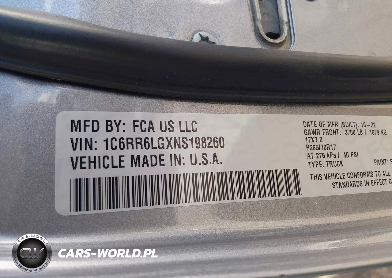 2022 Ram 1500 Classic Slt VIN:1C6RR6LGXNS198260 - 9