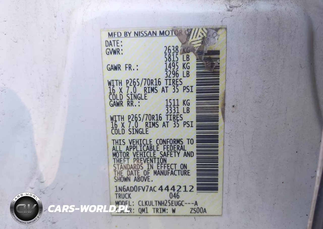 2010 Nissan Frontier Se VIN:1N6AD0FV7AC444212 - 9