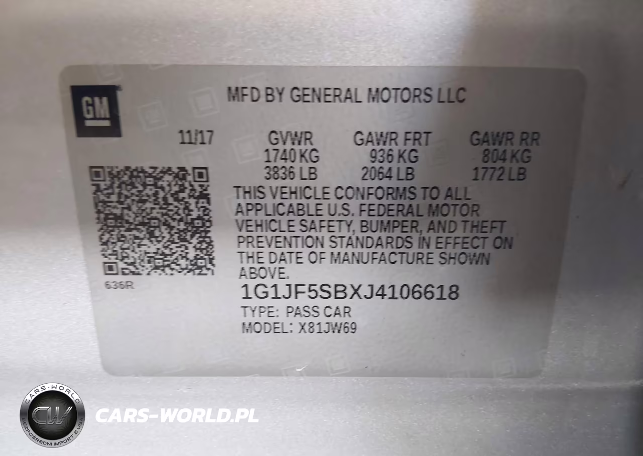 2018 Chevrolet Sonic Premier Auto VIN:1G1JF5SBXJ4106618 - 9