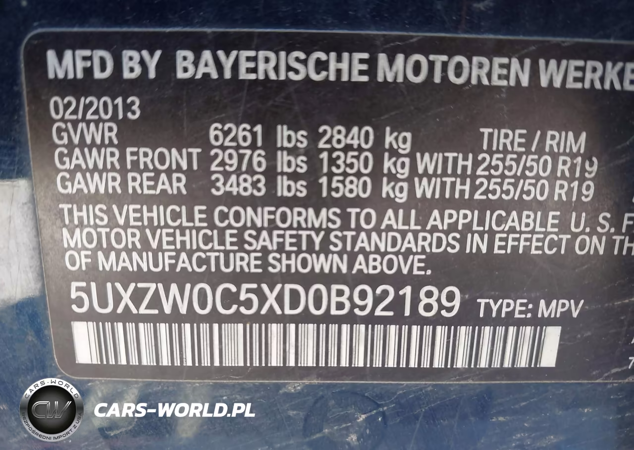 2013 BMW X5 xDrive35D VIN:5UXZW0C5XD0B92189 - 9