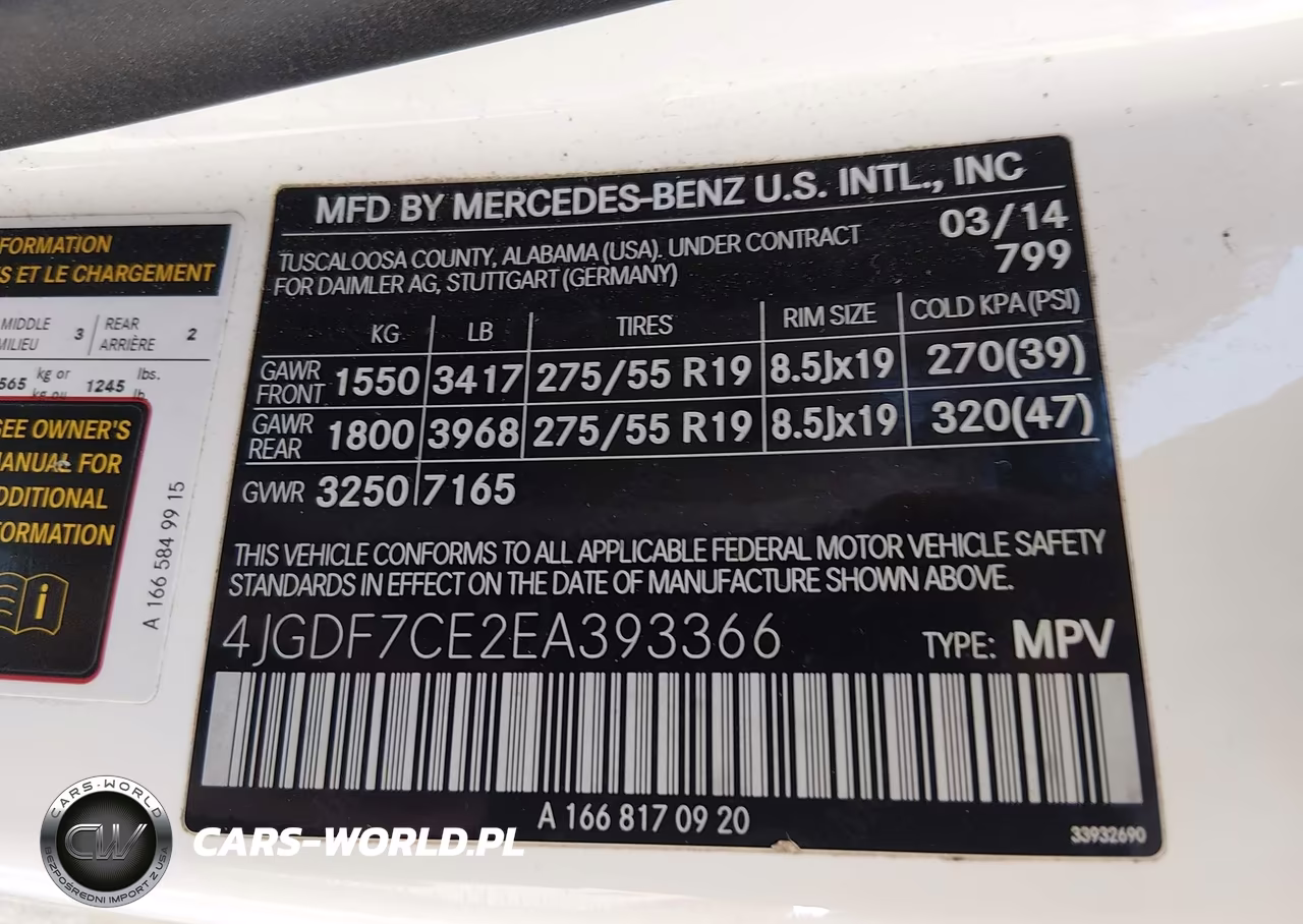 2014 Mercedes-Benz Gl 450 4Matic VIN:4JGDF7CE2EA393366 - 9