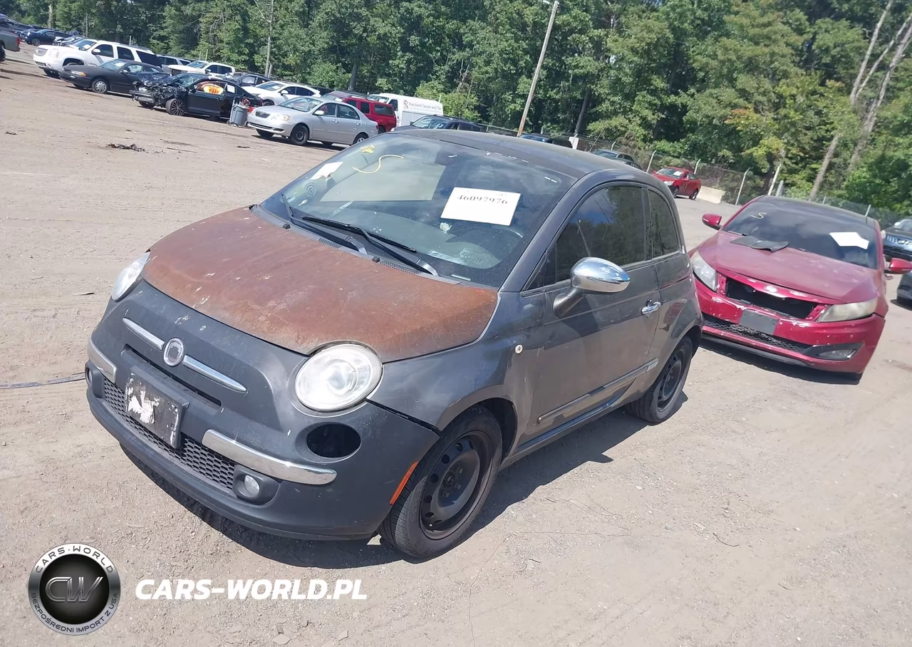 2012 Fiat 500 Lounge VIN:3C3CFFCR2CT117633 - 2