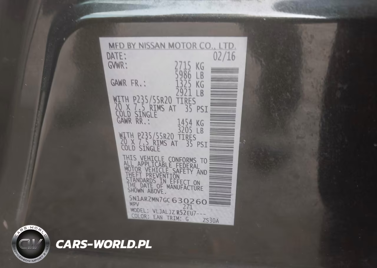 2016 Nissan Pathfinder Platinum VIN:5N1AR2MN7GC630260 - 9