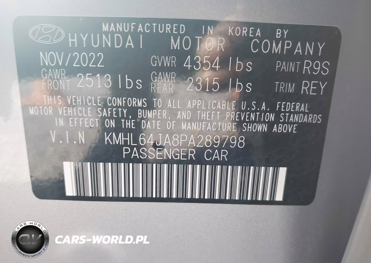 2023 Hyundai Sonata Sel VIN:KMHL64JA8PA289798 - 9