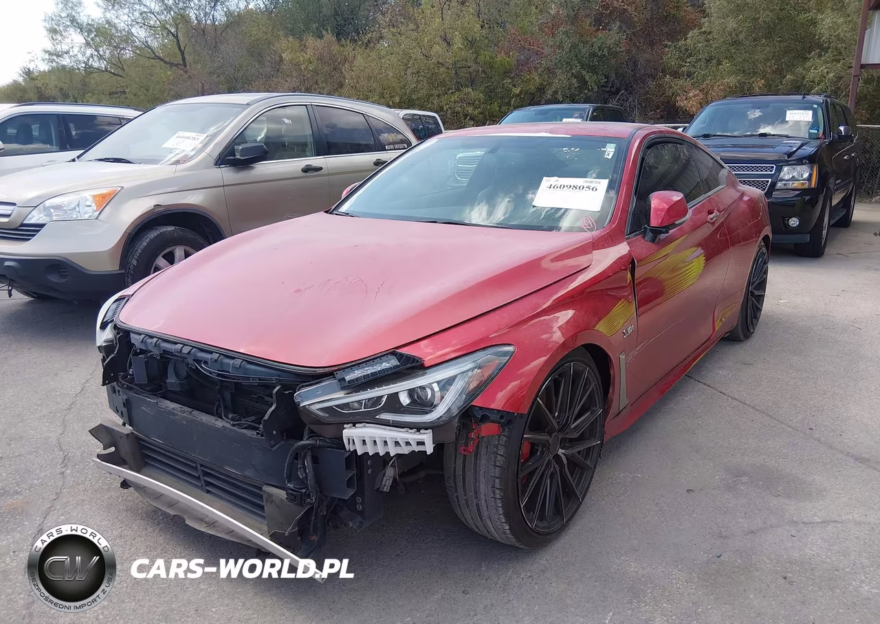 2017 Infiniti Q60 Red Sport 400 VIN:JN1FV7EK5HM610773 - 2