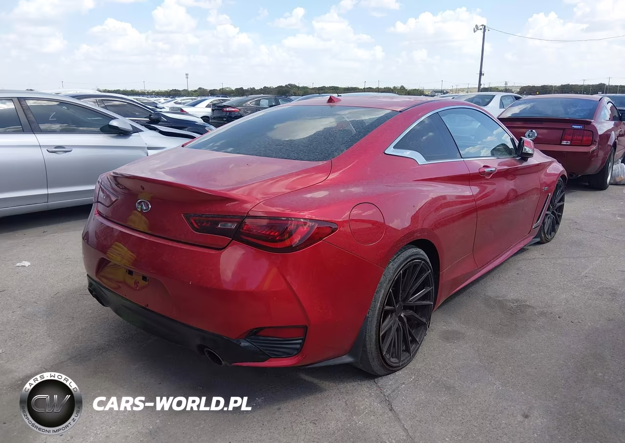 2017 Infiniti Q60 Red Sport 400 VIN:JN1FV7EK5HM610773 - 4