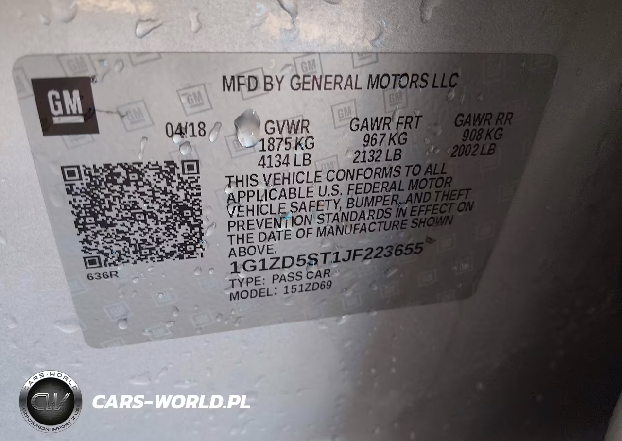 2018 Chevrolet Malibu Lt VIN:1G1ZD5ST1JF223655 - 9
