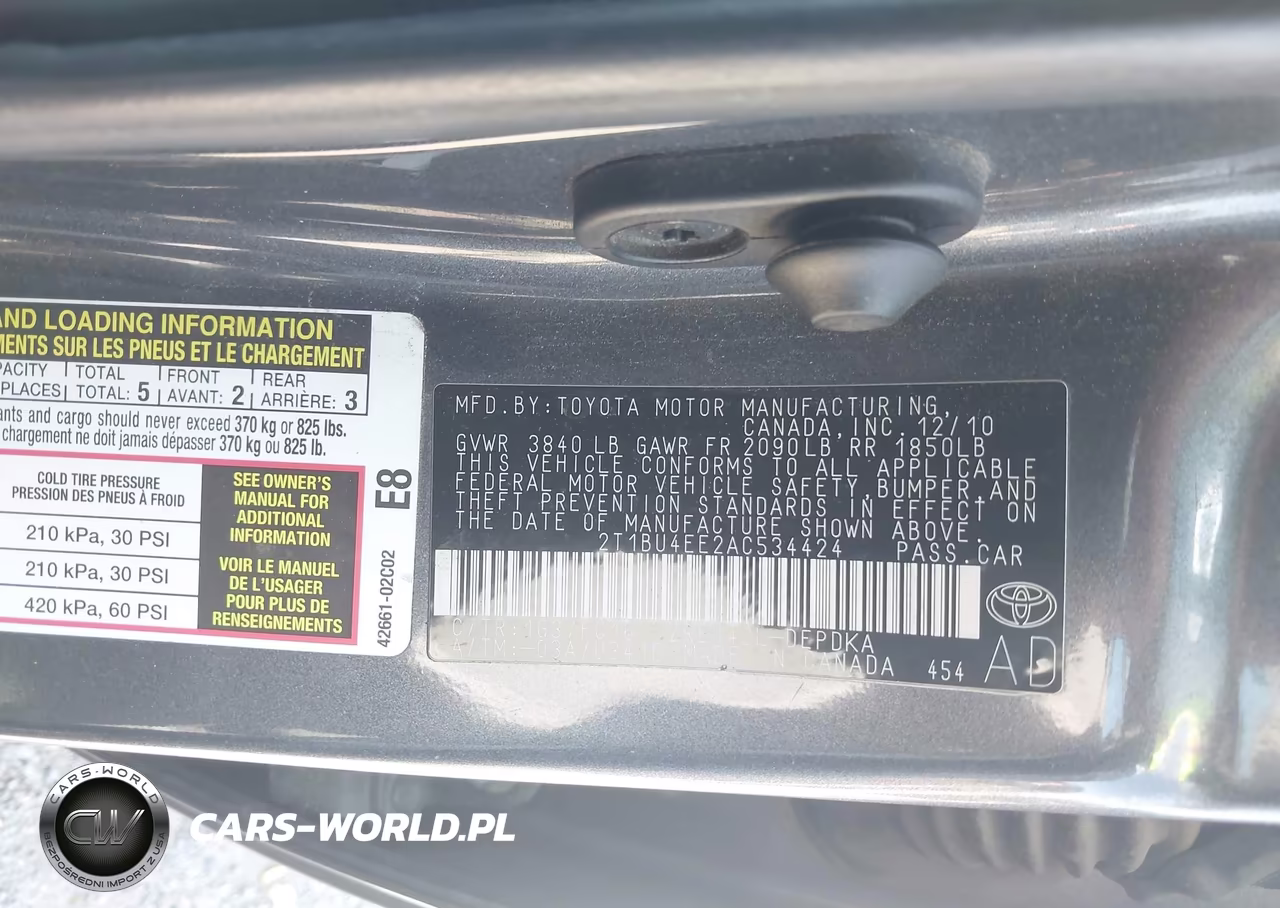 2010 Toyota Corolla Le VIN:2T1BU4EE2AC534424 - 9