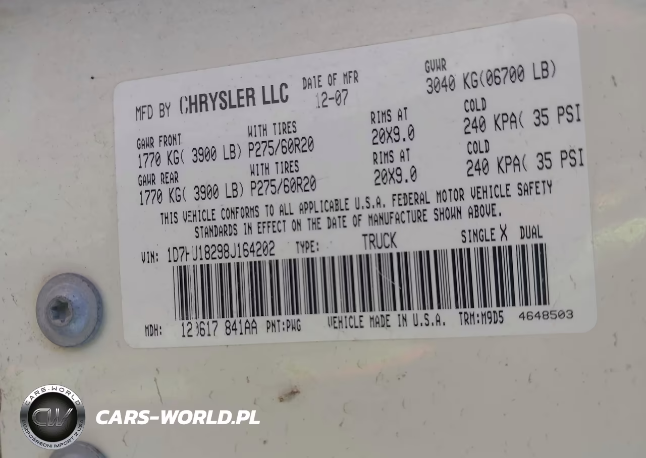 2008 Dodge Ram 1500 Slt VIN:1D7HU18298J164202 - 9