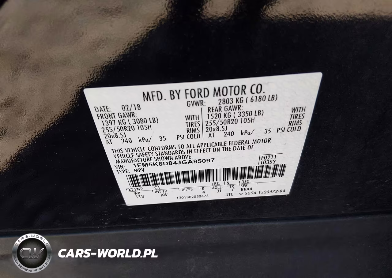 2018 Ford Explorer Xlt VIN:1FM5K8D84JGA95097 - 9