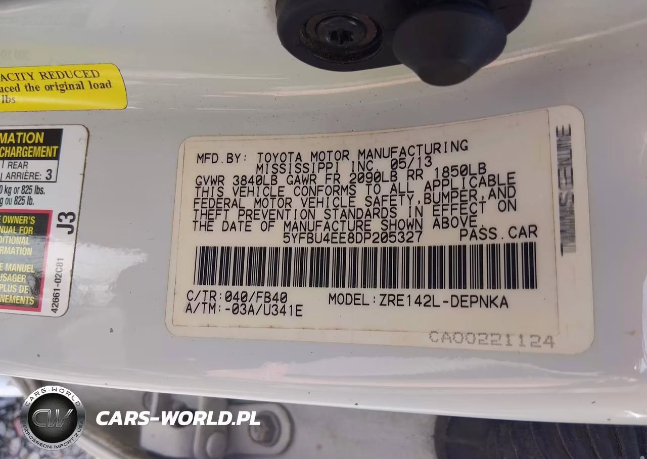 2013 Toyota Corolla Le VIN:5YFBU4EE8DP205327 - 9