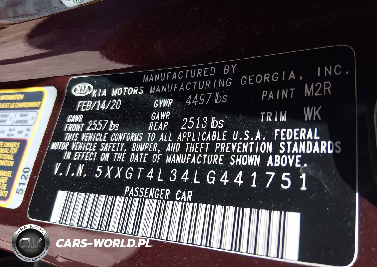 2020 Kia Optima Lx VIN:5XXGT4L34LG441751 - 9