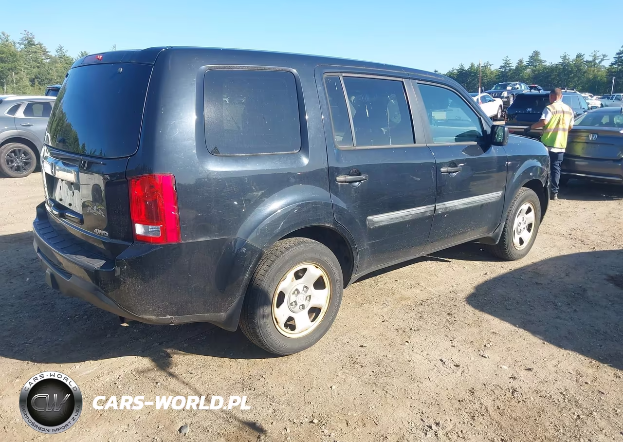 2014 Honda Pilot Lx VIN:5FNYF4H20EB041848 - 4