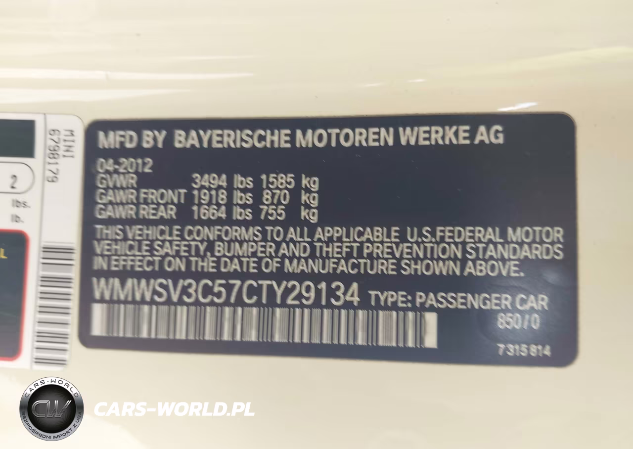 2012 Mini Cooper S VIN:WMWSV3C57CTY29134 - 9