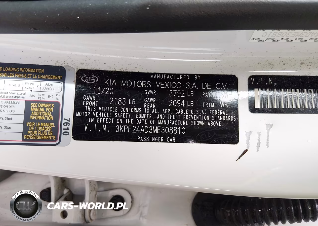 2021 Kia Forte Lxs VIN:3KPF24AD3ME308810 - 9