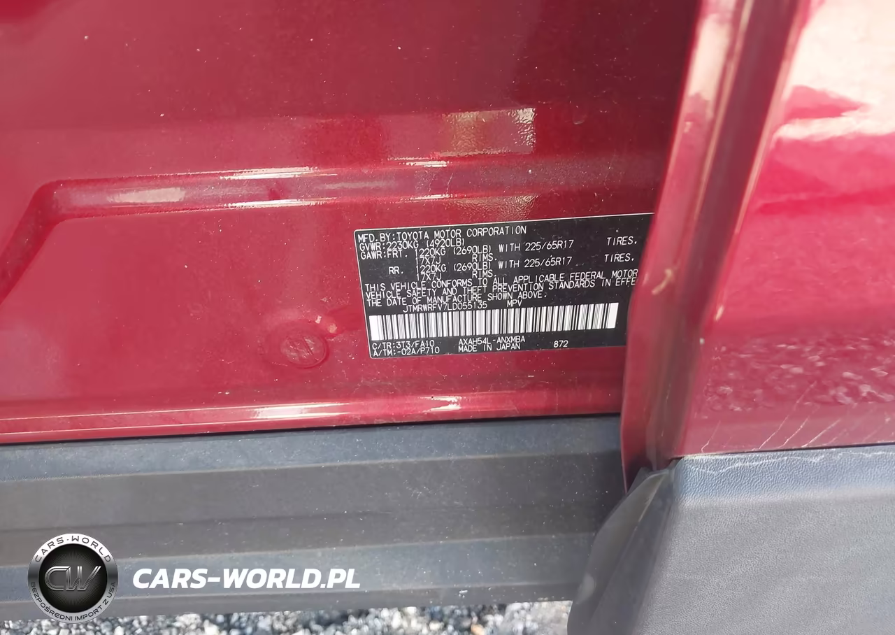 2020 Toyota Rav4 Hybrid Xle VIN:JTMRWRFV7LD055135 - 9