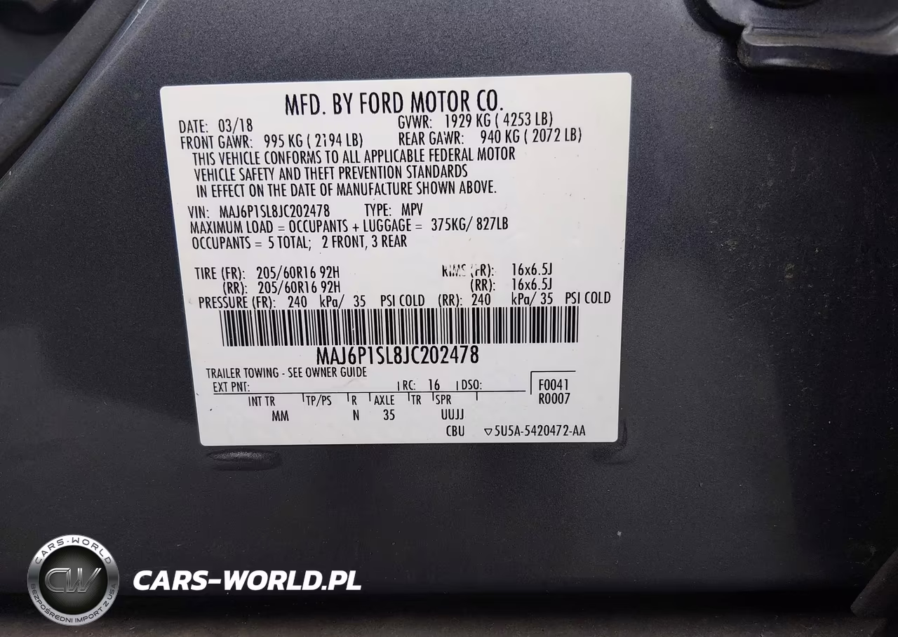 2018 Ford Ecosport S VIN:MAJ6P1SL8JC202478 - 9