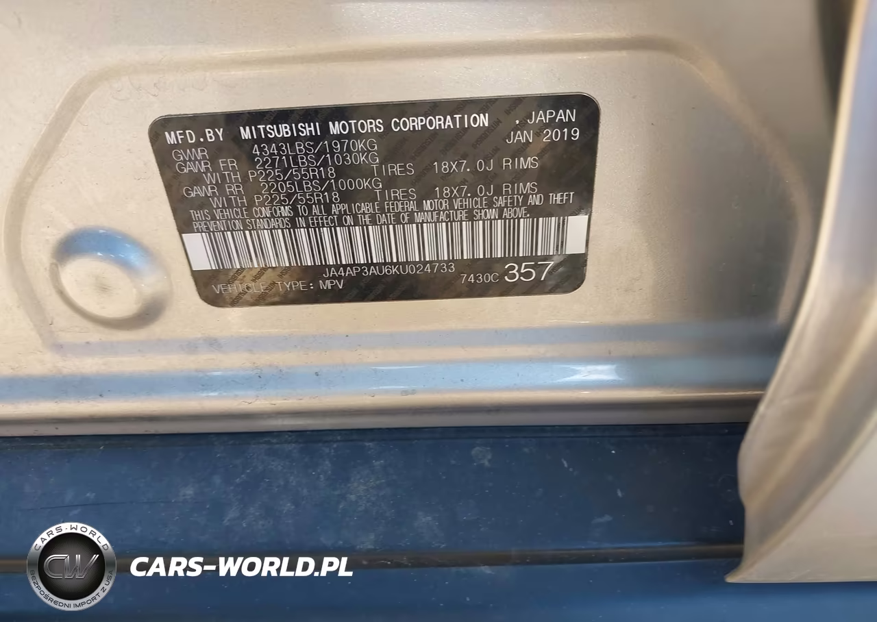 2019 Mitsubishi Outlander Sport 2.0 Es VIN:JA4AP3AU6KU024733 - 9