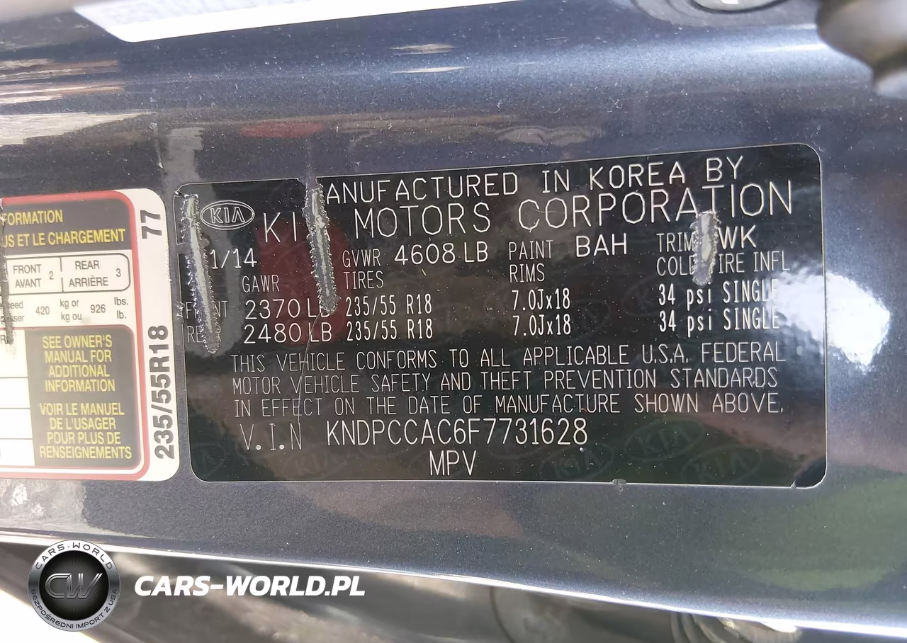 2015 Kia Sportage Ex VIN:KNDPCCAC6F7731628 - 9