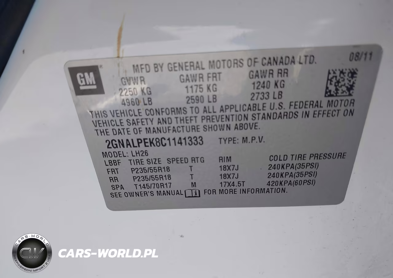 2012 Chevrolet Equinox 2Lt VIN:2GNALPEK8C1141333 - 9
