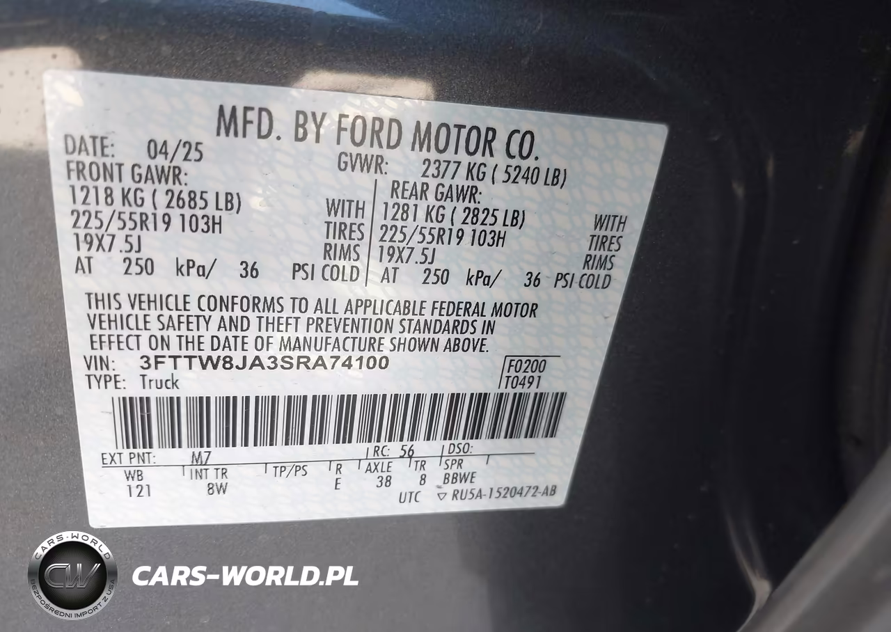 2025 Ford Maverick Xlt VIN:3FTTW8JA3SRA74100 - 9