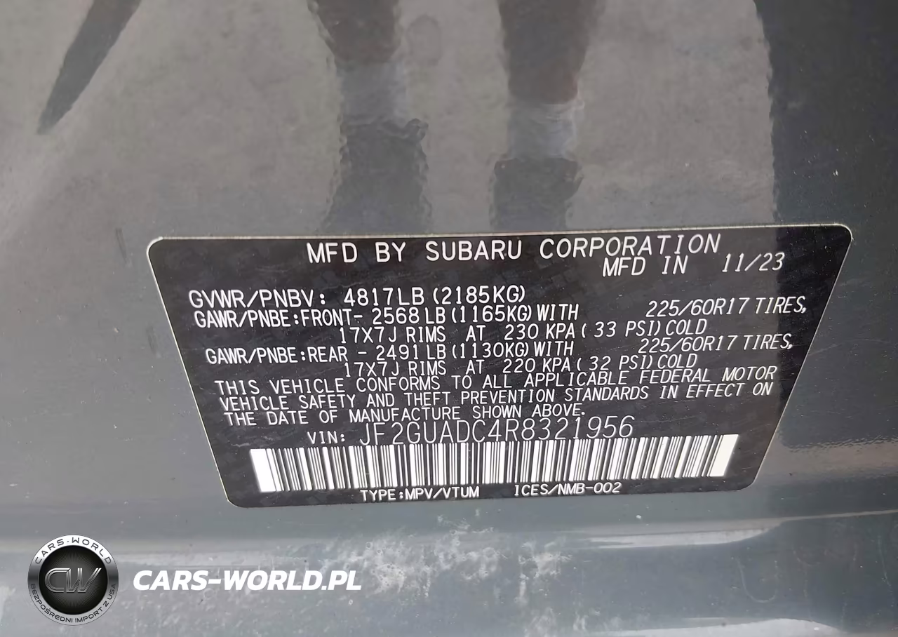 2024 Subaru Crosstrek Premium VIN:JF2GUADC4R8321956 - 9