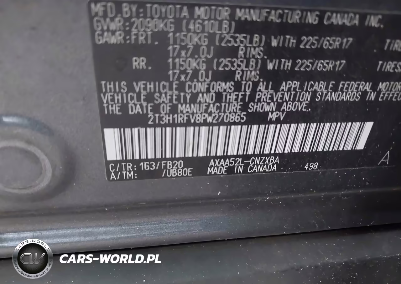 2023 Toyota Rav4 Le VIN:2T3H1RFV8PW270865 - 9
