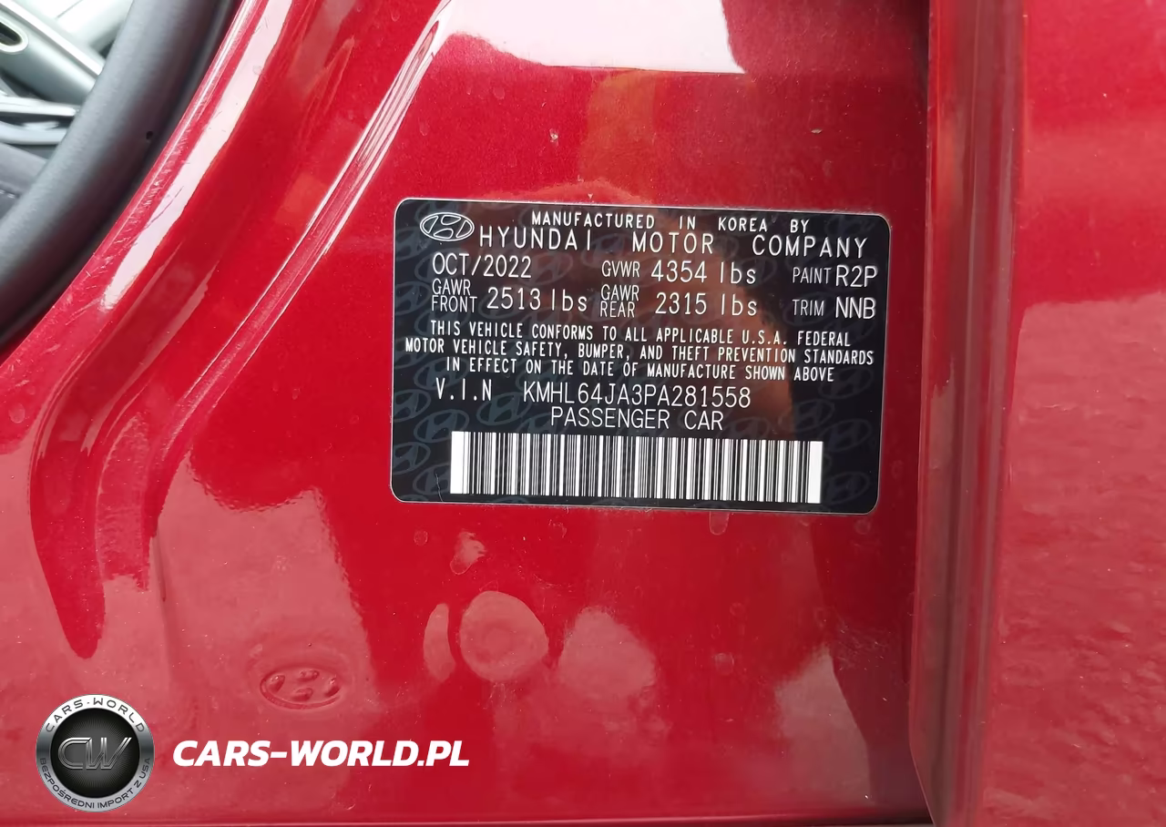 2023 Hyundai Sonata Sel VIN:KMHL64JA3PA281558 - 9