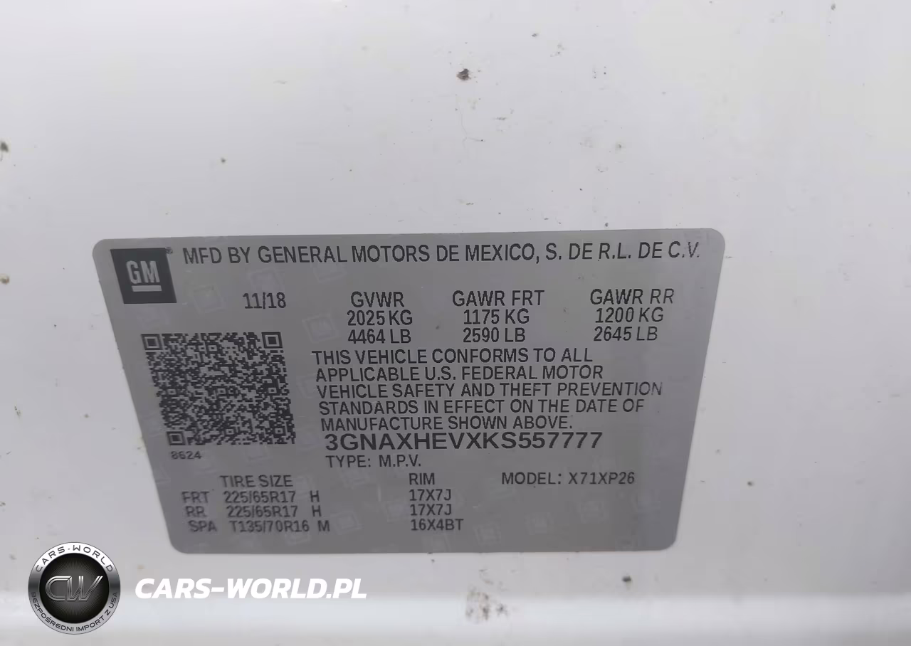2019 Chevrolet Equinox Ls VIN:3GNAXHEVXKS557777 - 9