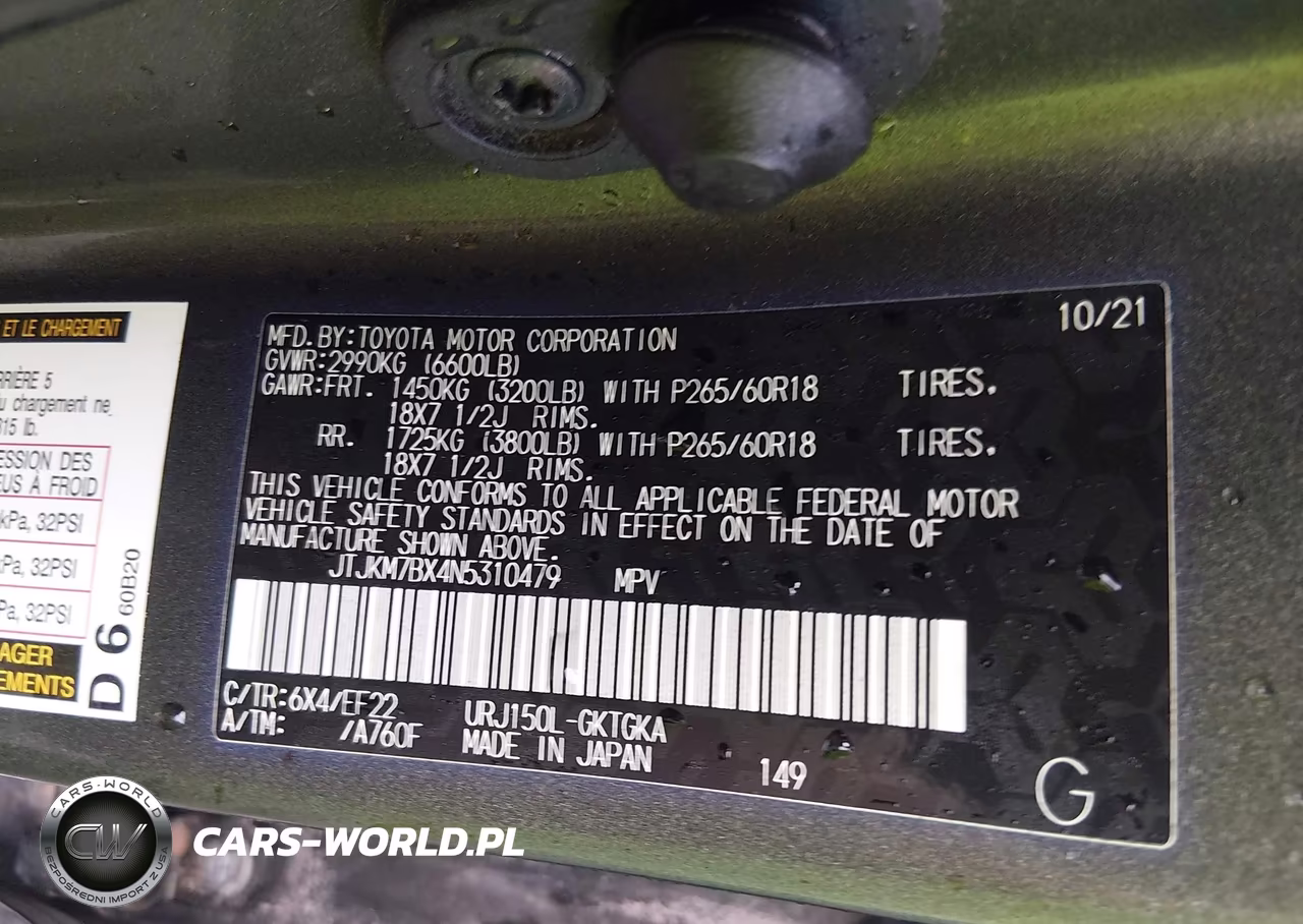 2022 Lexus Gx 460 VIN:JTJKM7BX4N5310479 - 9