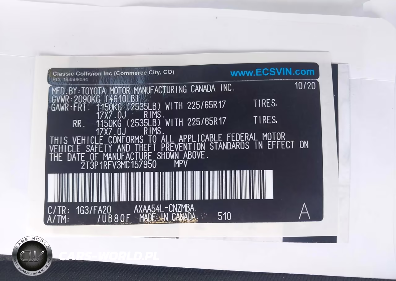 2021 Toyota Rav4 Xle VIN:2T3P1RFV3MC157950 - 9