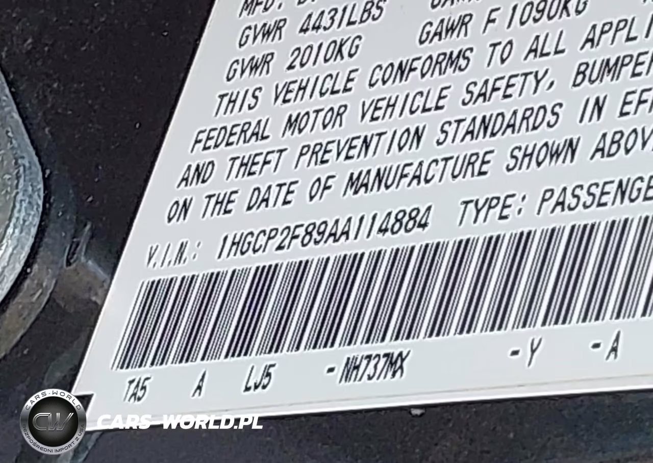 2010 Honda Accord 2.4 Ex-L VIN:1HGCP2F89AA114884 - 9
