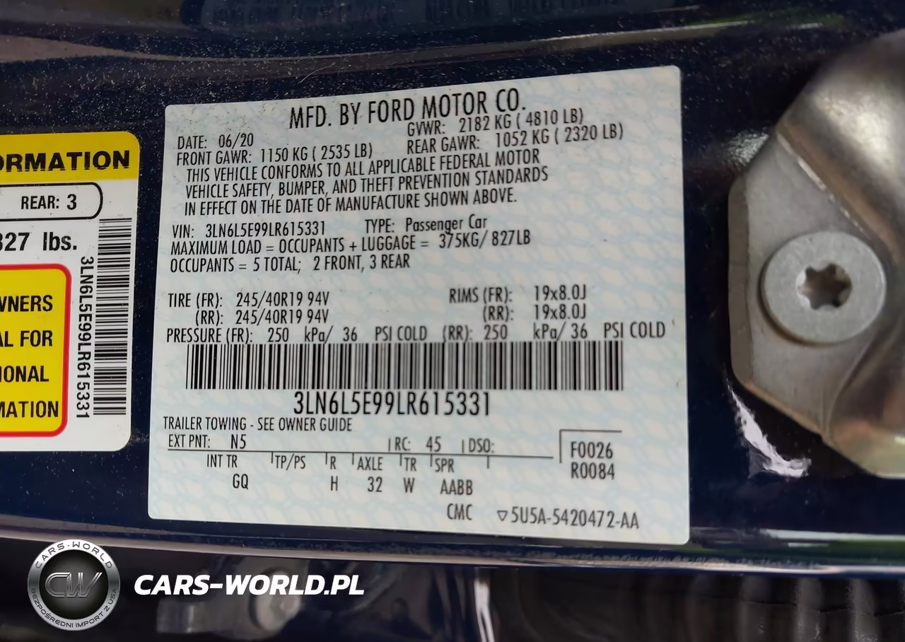 2020 Lincoln Mkz Reserve VIN:3LN6L5E99LR615331 - 9